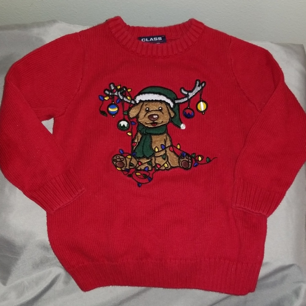 AHH-DORABLE Puppy Christmas holiday sweater